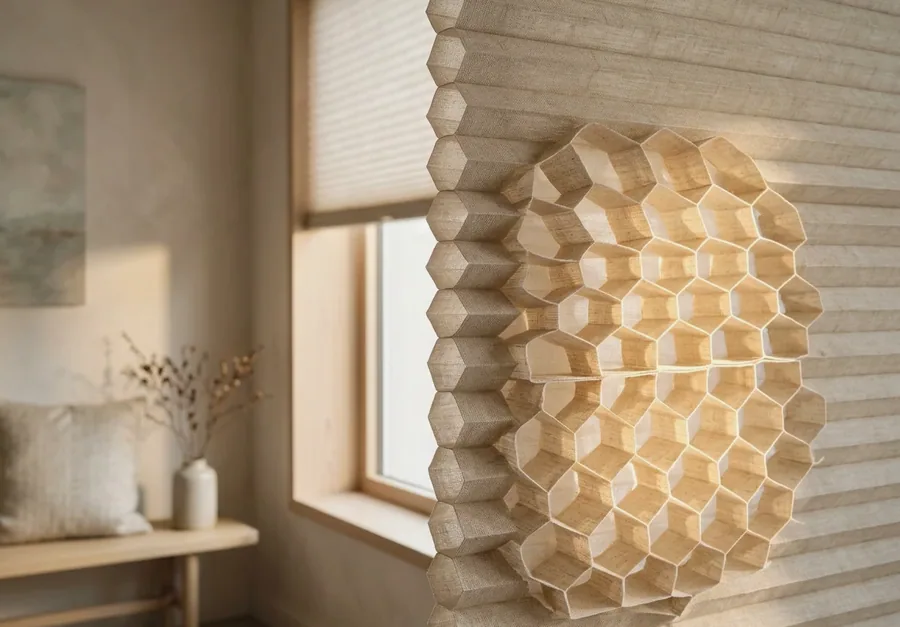 Cellular / Honeycomb fitted in a Faerieglen home